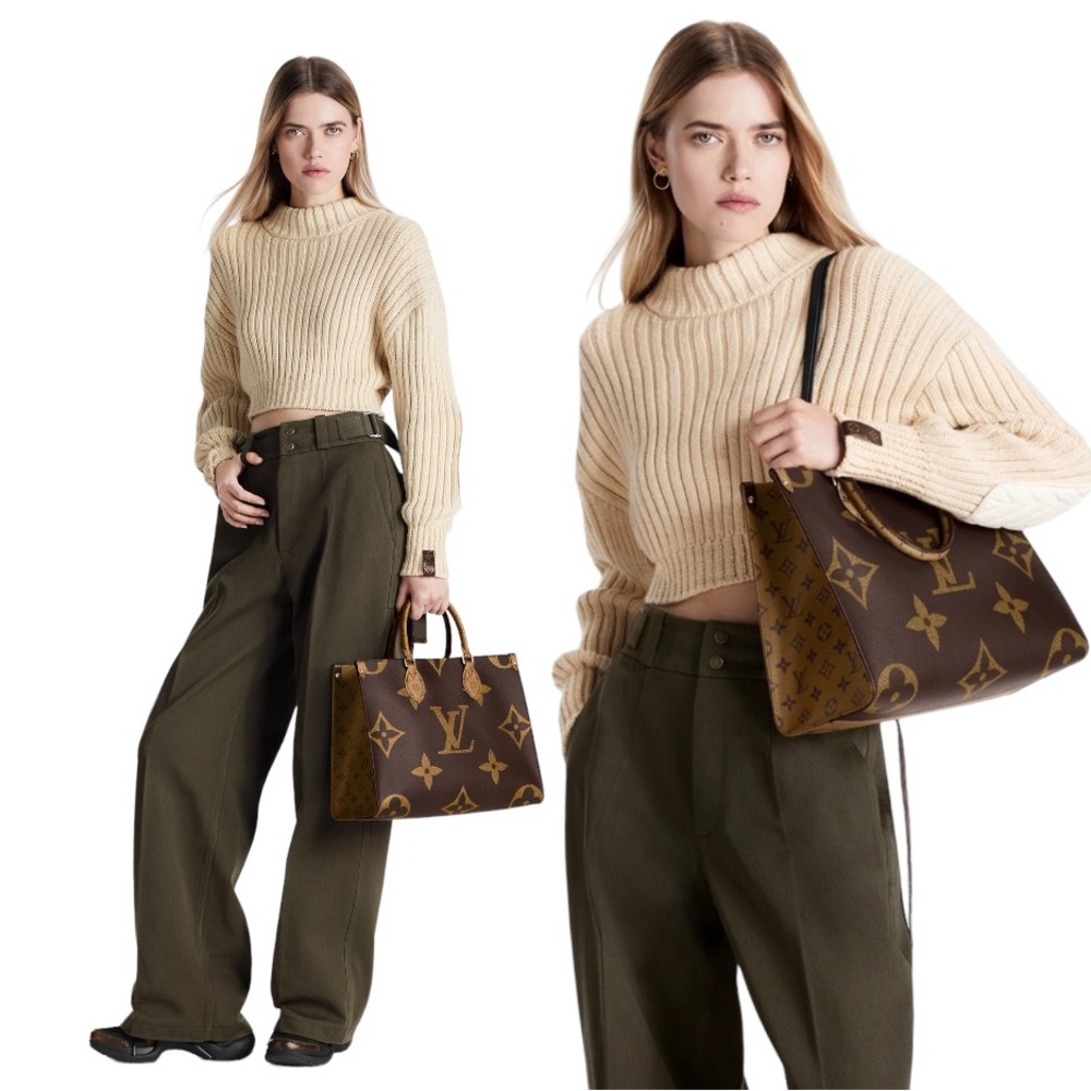 BRAND NEW! LOUIS VUITTON LV REVERSE MONOGRAM M45321 OnTheGo MM TOTE BAG - Picture 11 of 16